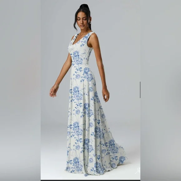 AW bridal “Petronella” Elegant Floral,bridesmaid Gown. - Picture 1 of 4